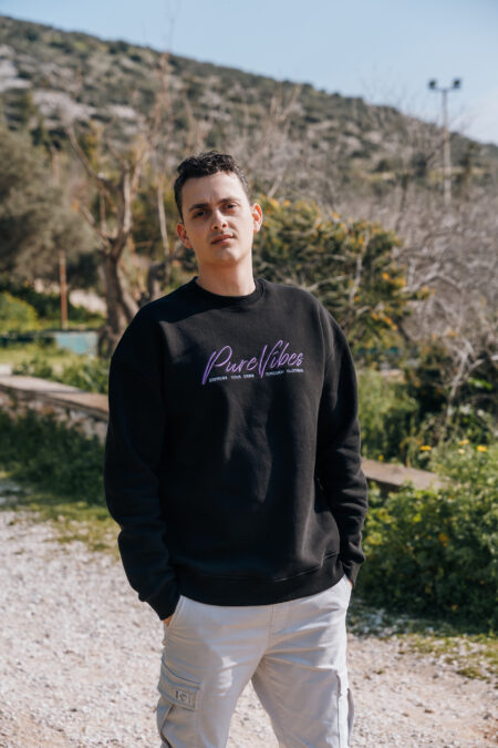 Signature Black CrewNeck Hoodie